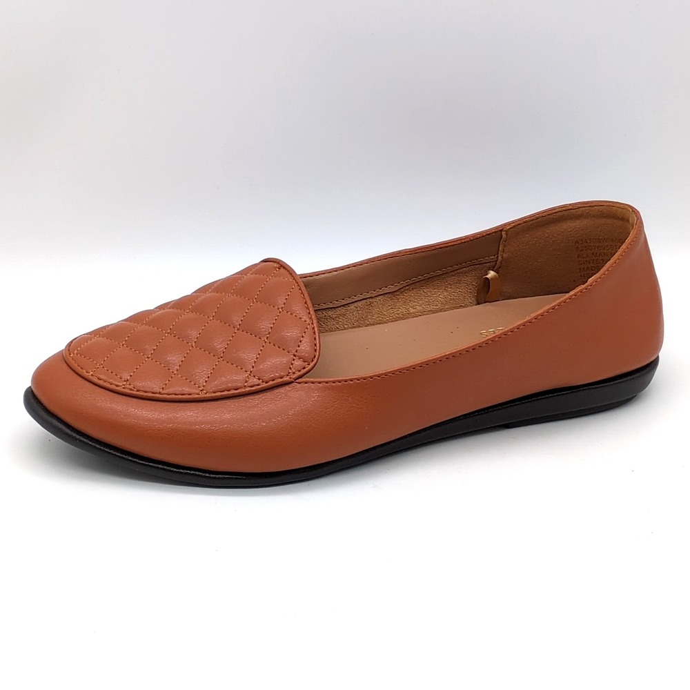 Aerosoles Shoes Womens Briella Brown 10 Wide Quilted Ballet Flats Comfort